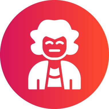 Soytarı. Web simgesi basit illüstrasyon