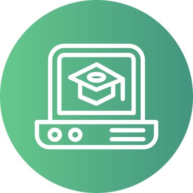 Eşsiz Laptop Vektör Glyph Simgesi