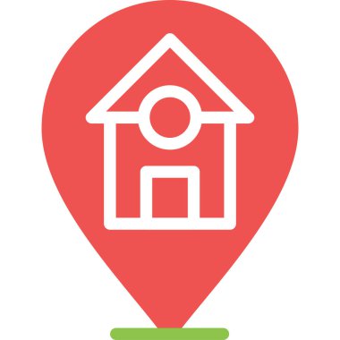 Harita iğnesi. Basit resimleme