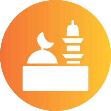 Pasta Simgesinin Vektör illüstrasyonu