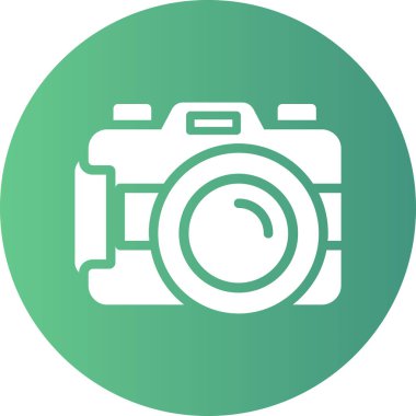 Kamera. Web simgesi basit illüstrasyon