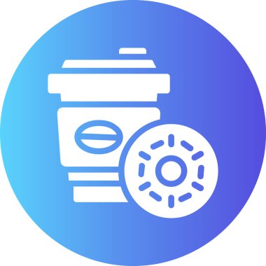 yiyecek web simgesi illüstrasyonu