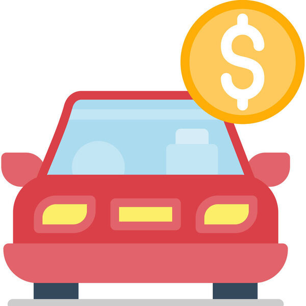 car money dollar icon