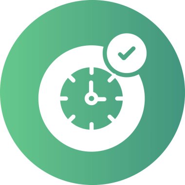 saat vektör çizgisi simgesi