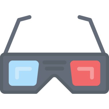 Gözlük. Web simgesi vektör illüstrasyonu