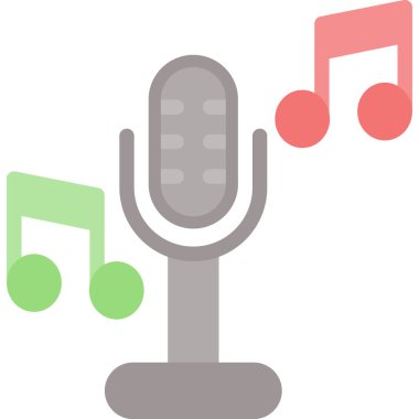 Müzik. Web simgesi basit illüstrasyon
