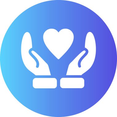 Kalp. Web simgesi basit illüstrasyon