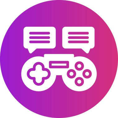 Oyun simgesi. Web için basit joystick vektör simgeleri çizimi