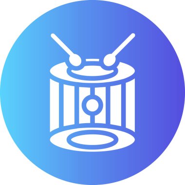 davul simgesi, basit vektör illüstrasyonu