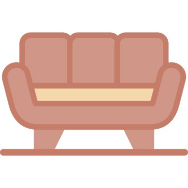 Koltuk. Web simgesi basit illüstrasyon