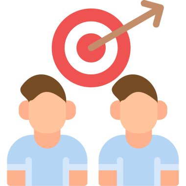 Hedef. Web simgesi basit illüstrasyon