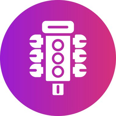 Benzersiz elektronik makine vektör simgesi