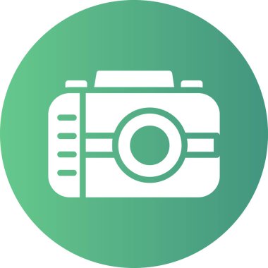 Kamera. Web simgesi basit illüstrasyon