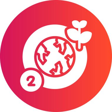 Tek bir simgenin vektör illüstrasyonu