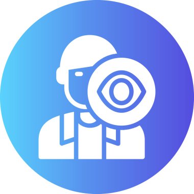 Göz simgesinin vektör illüstrasyonu