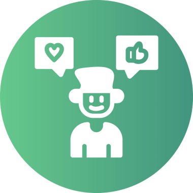 Kalbi olan bir kadın ve erkeğin vektör çizimi