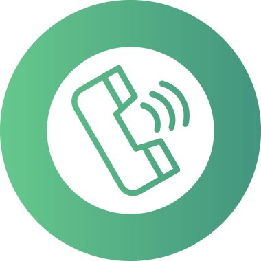 Modern telefon simgesinin vektör illüstrasyonu