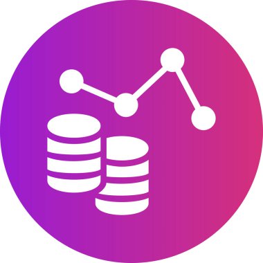 İş ve finans simgesinin vektör illüstrasyonu