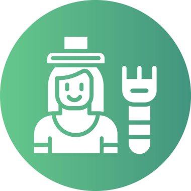 Bir kadının vektör illüstrasyonu