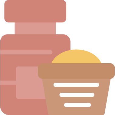 Yemek. Web simgesi basit illüstrasyon