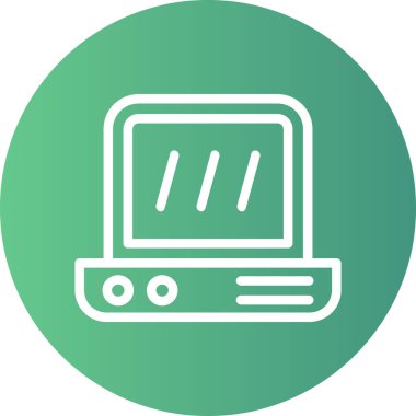 vektör lcd simgesi illüstrasyonu