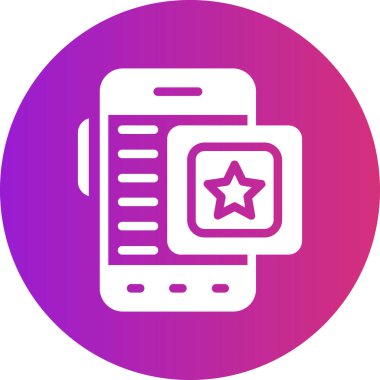 akıllı telefon simgesi vektör illüstrasyonu