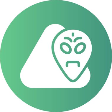 Kızgın surat. Basit tasarım