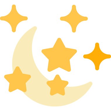 Ay. Web simgesi basit illüstrasyon