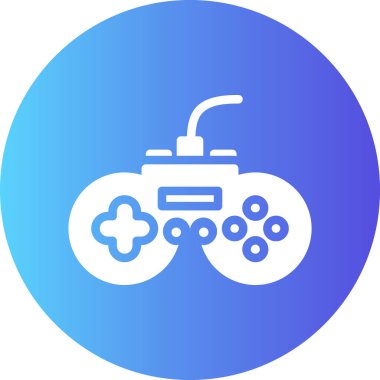 Oyun kontrolörü. Web simgesi basit illüstrasyon