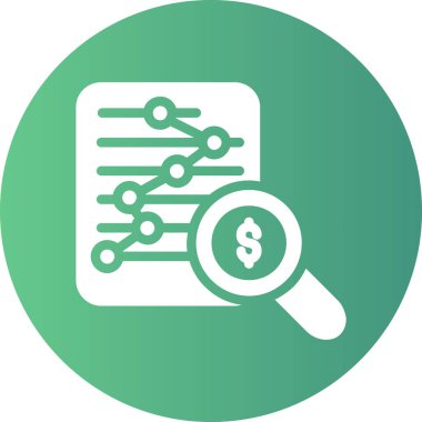 veri analiz simgesi, vektör illüstrasyonu basit