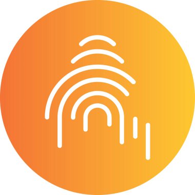 Modern wifi simgesinin vektör illüstrasyonu