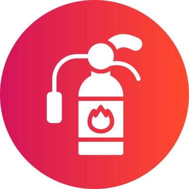 vektör yangın söndürücü ikon vektör illüstrasyonu