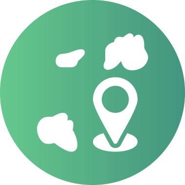 harita simgesinin vektör illüstrasyonu