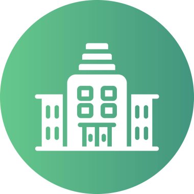 Benzersiz otel vektör simgesi