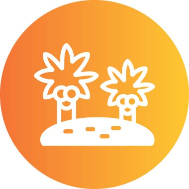 Bitki simgesinin vektör illüstrasyonu