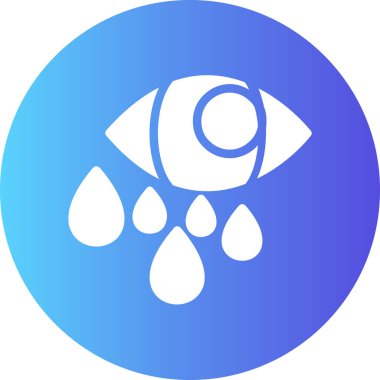 Bir su damlasının vektör resimleme simgesi