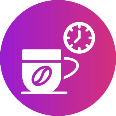 Vektör Saati düz biçim simgesi