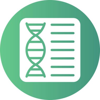 DNA Vektörü Kabartma Simgesi Tasarımı