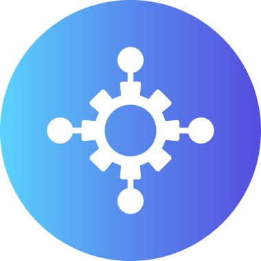 dişli simgesinin vektör illüstrasyonu