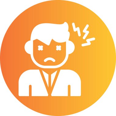 Üzgün surat. Basit tasarım