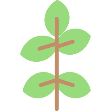 Yaprak ikonu vektör illüstrasyonu