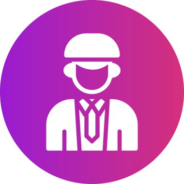 Şapkalı bir adamın vektör çizimi