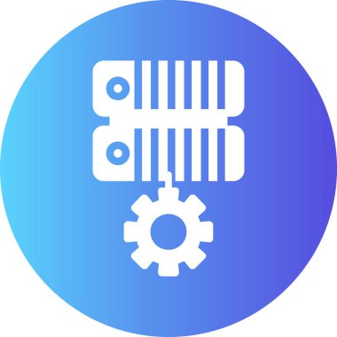 Kişisel ve ticari kullanım için vektör ayarı simgesi