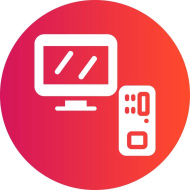 LCD simgesi, vektör illüstrasyonu