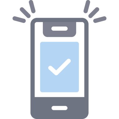 Cep telefonu. Web simgesi basit illüstrasyon