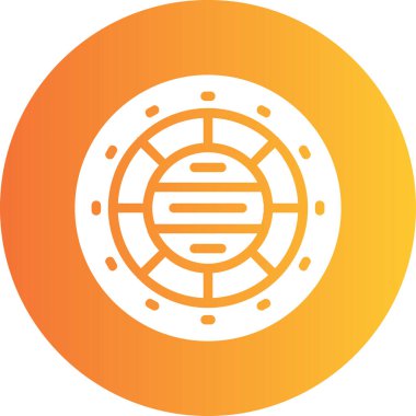 Dünya haritasının modern ve simge logosunun vektör çizimi