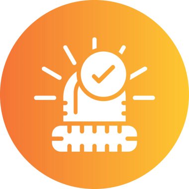 saat vektör simgesi modern illüstrasyon