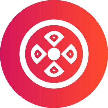 Kırmızı bir simgenin vektör illüstrasyonu