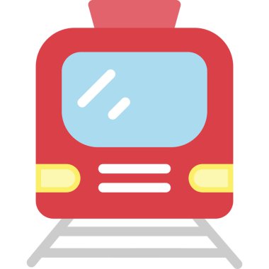 tren. Web simgesi basit illüstrasyon