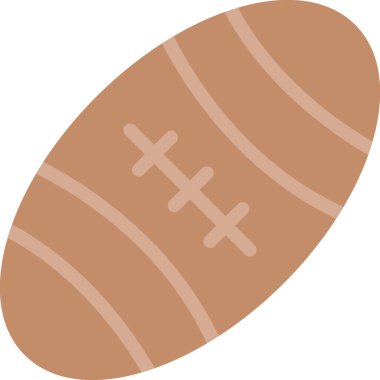 Futbol topu spor simgesi düz stil